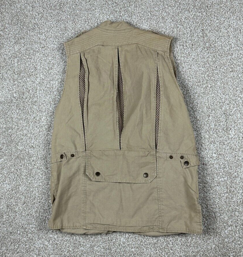 Gilet vintage Banana Republic homme grande capuche chasse safari
