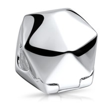 MATERIA Bead Clip Stopper Würfel 925 Silber rhodiniert geometrisch