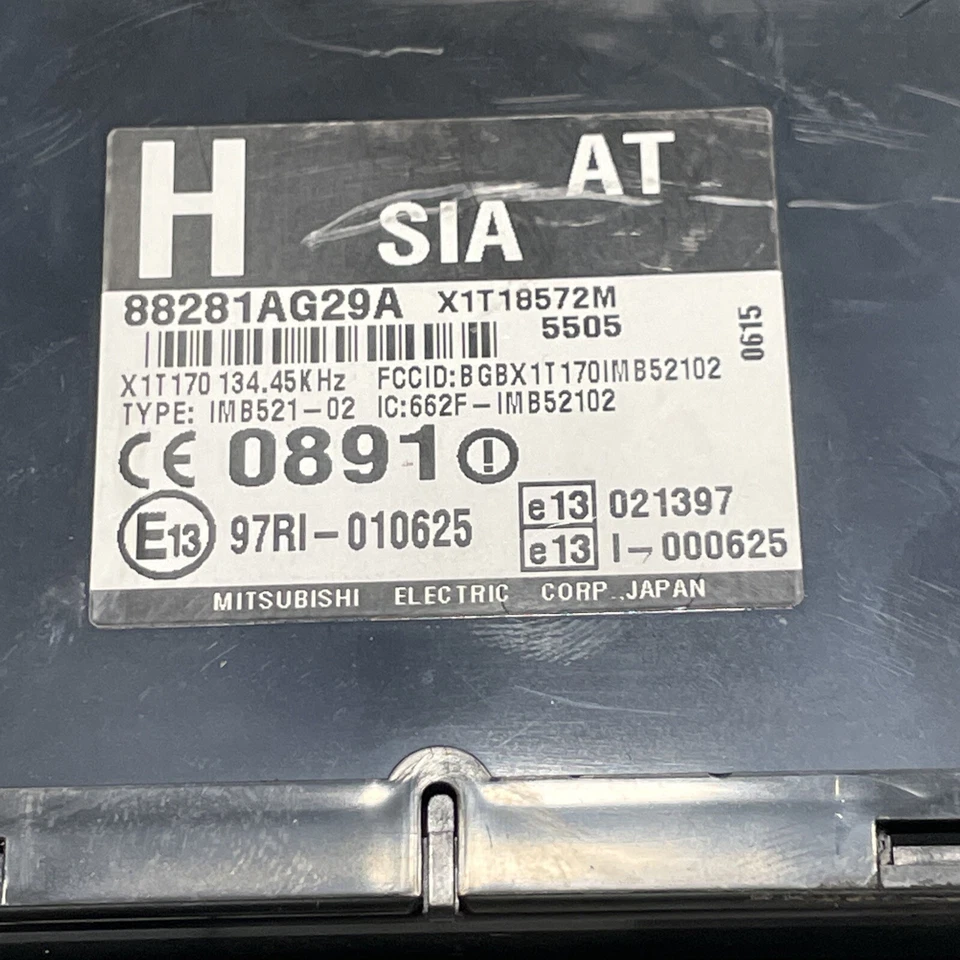 Unidad de control de alarma antirrobo Subaru Legacy Outback 2006-2007 OEM 88281AG29A Foto 2 de 4