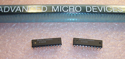 QTY (18) AMPAL16H8APC AMD 20 PIN DIP PROGRAMMABLE ARRAY LOGIC NOS 1 TUBE