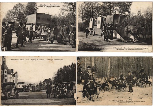 HUNTING SPORT FRANCE 28 Vintage Postcards pre-1940 (L5214) - Picture 3 of 8