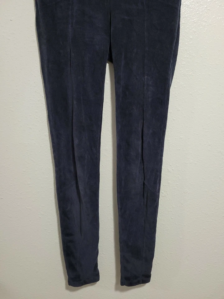 Leggings para mujer ATHLETA gris bolsillo terciopelo tiro medio elástico mezcla de algodón.Talla S Foto 3 de 4