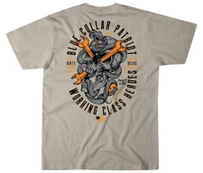 Howitzer Style Men's T-shirt Collar Deeds Military Grunt MFG