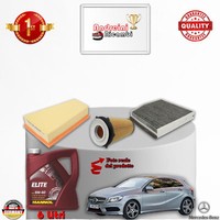 Inspektionskit Filter + ÖL Mercedes A 180 W176 90KW 122CV Von 2015->