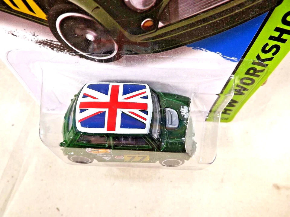 Hot Wheels #194 HW Workshop-HW All Stars Morris Mini 2014 verde con negro MC5 Sp Foto 3 de 4