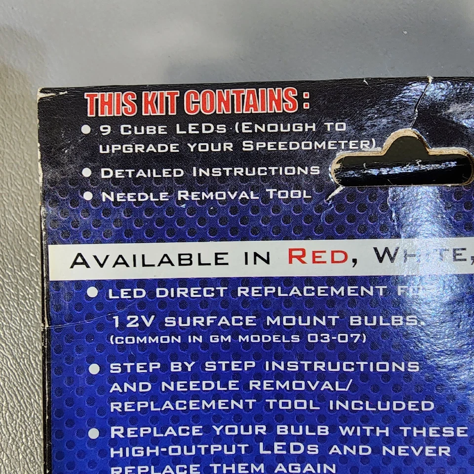 US Speedo LED Dashboard Lighting Kits 03-07 GM Chevy Trucks SUVS Blue - Image 4 of 4