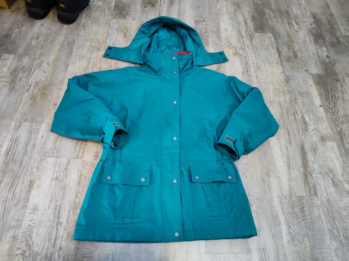 Cabela's Outerwear Thinsulate Gore-Tex Women's Blue Jacket Coat Lined Hooded