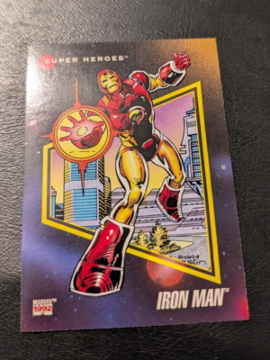 1992 impel marvel universe series 3 #62 super heros iron man | eBay