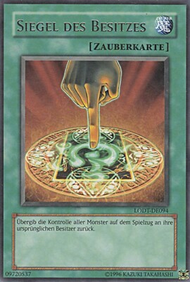YU-GI-OH, SEAL OF POSSESSION, R, LODT-EN054, EXCELLENT