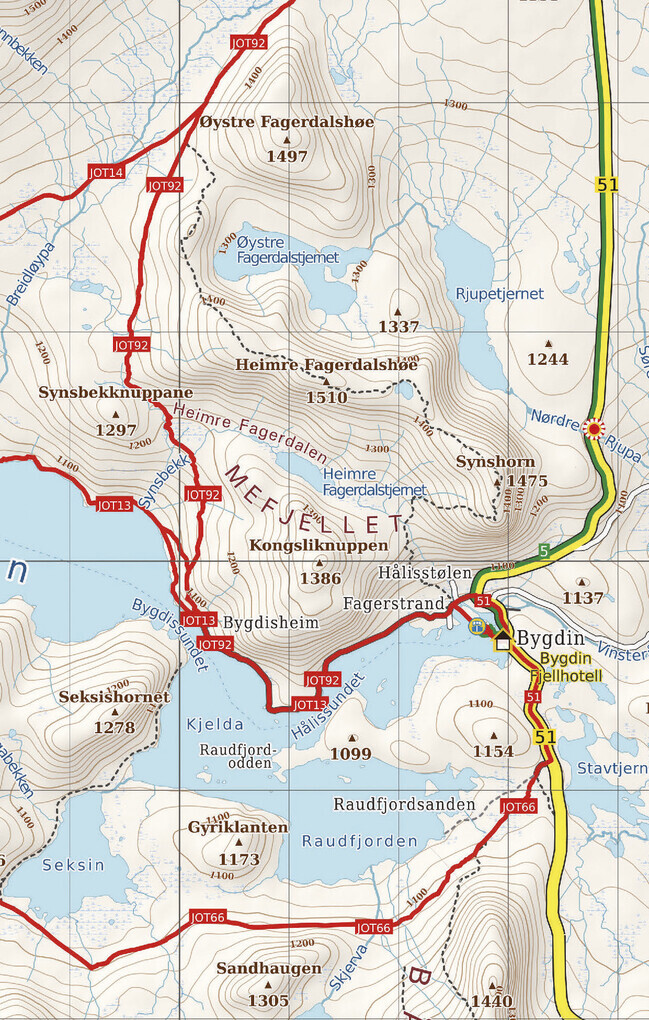 Thumbnail - Jotunheimen Ost, Wander - Radkarte 1 : 50 000 | 2019 | Deutsch