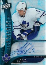 LUKE SCHENN 2009-10 UD Trilogy Ice Scripts Autograph Auto