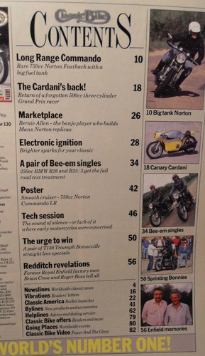 Classic Bike 11/90 Norton Commando Fastback LR, Cardani, BMW R26 & R25/3, T140 - Picture 2 of 2