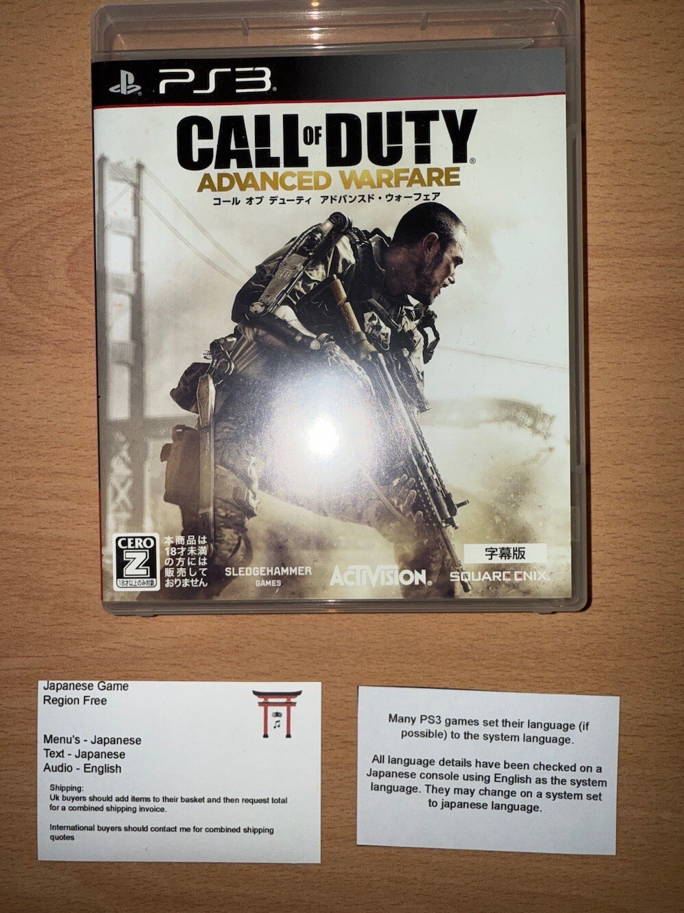 Call of Duty Advanced Warfare  - Japanese NTSC-J PS3 Playstation 3