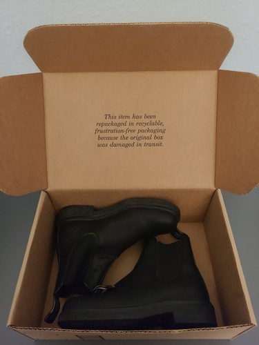 ONLY WORE FEW TIMES Blundstone Womans Leather Boots US6.5 AU3.5 Black Chisel Toe - Picture 14 of 14