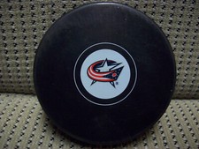 Columbus Blue Jackets Autograph Style Hockey Puck