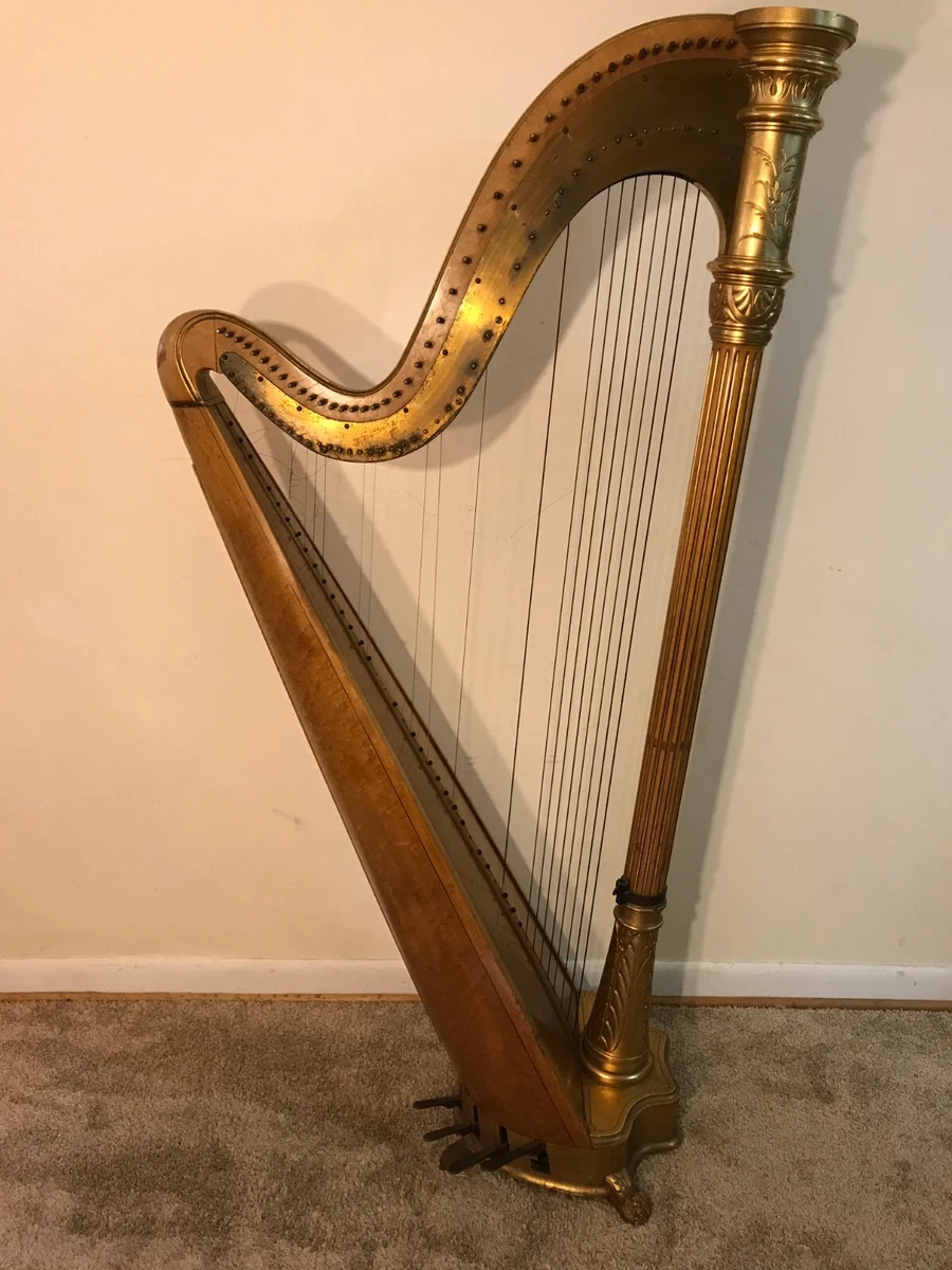 Antique Lyon Healy 42 String Pedal Harp