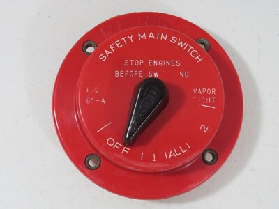 Vintage Perko Medium Duty Battery Selector Switch 85 amp Vapor Tight