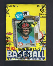 1983 Fleer Baseball Unopened Cello Box BBCE Authentic