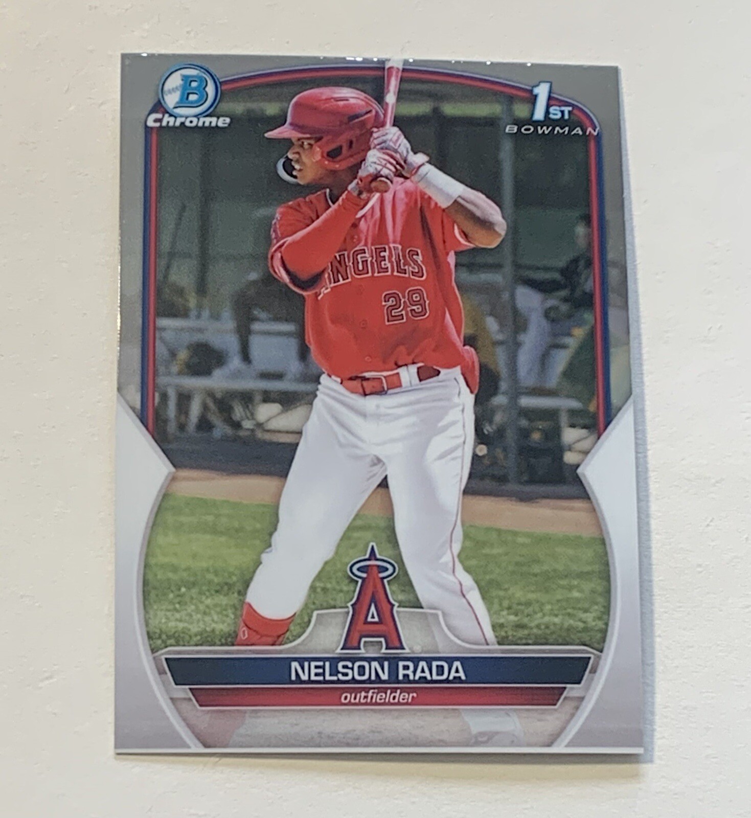 2023 Bowman Chrome Nelson Rada 1st Bowman RC #BCP-132 Los Angeles Angels