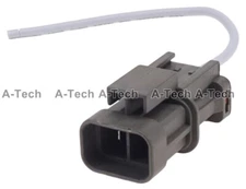 STARTER SOLENOID WIRE PLUG CONNECTOR PIGTAIL HARNESS for Hitachi OVAL 14 ga.