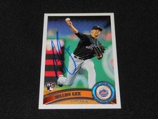 New York Mets Dillon Gee Signed 2011 Topps Autograph RC Card #203  TOUGH  916