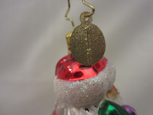 VTG Christopher Radko RUBY SANTA Claus With Tree and Present Christmas Ornament - Picture 6 of 6