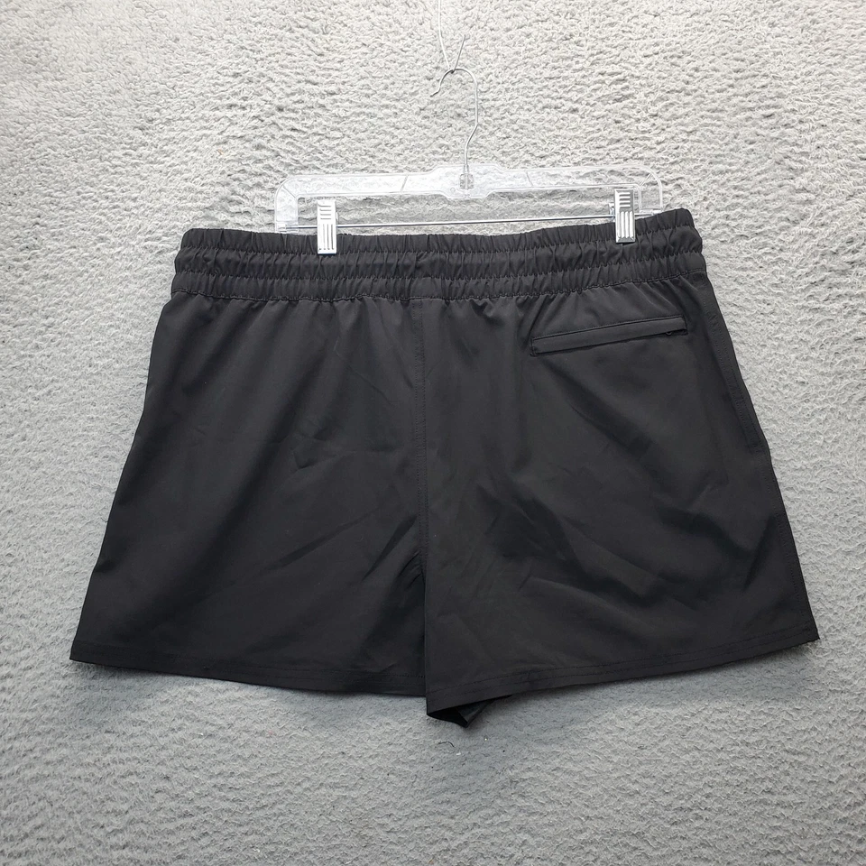 Pantalones cortos de natación Ocean Pacific para mujer XL negros plisados con cremallera bolsillo cintura elástica Foto 2 de 4
