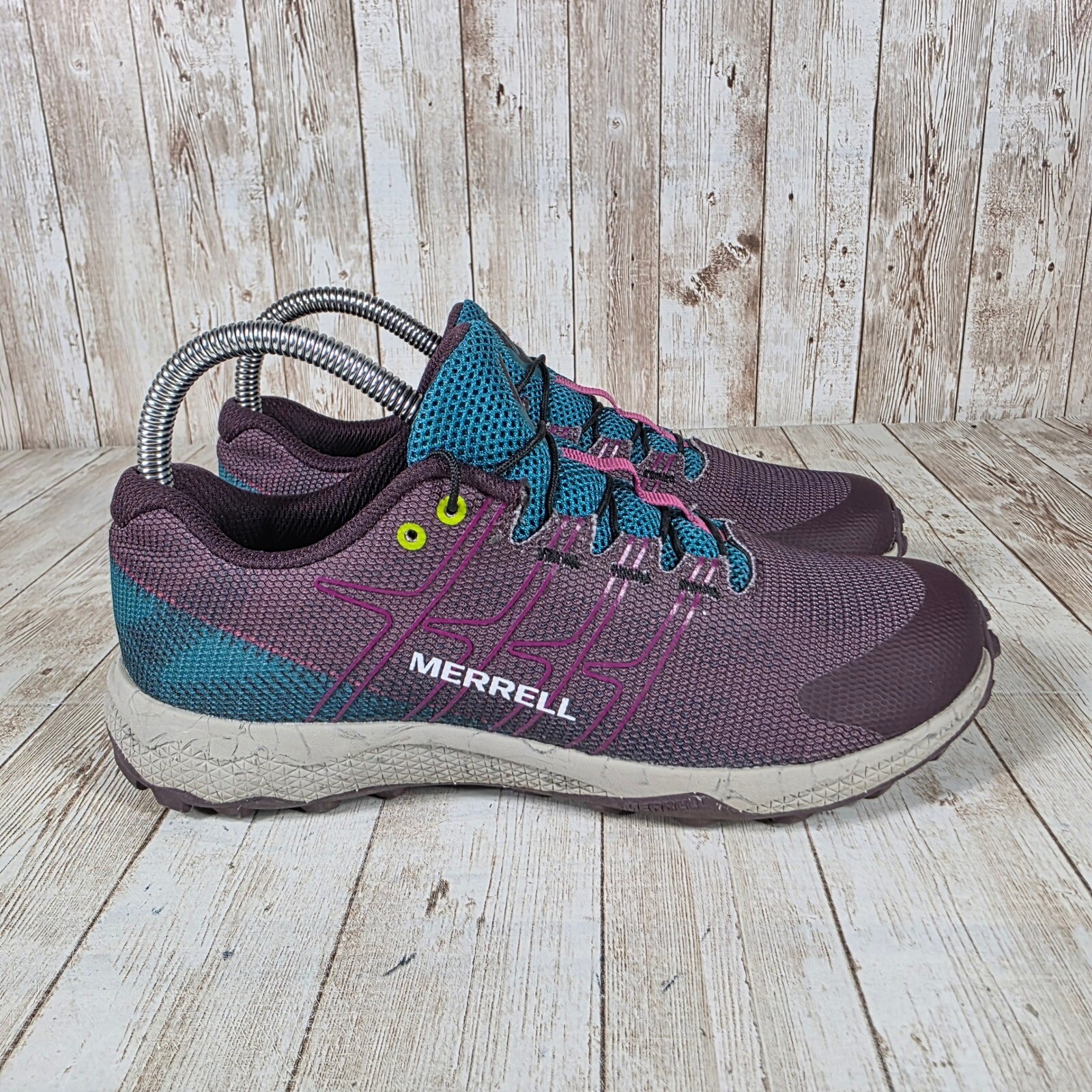 Merrell Trail Glove 6 scarpe da corsa leggere sportive viola verde acqua 4 5 W