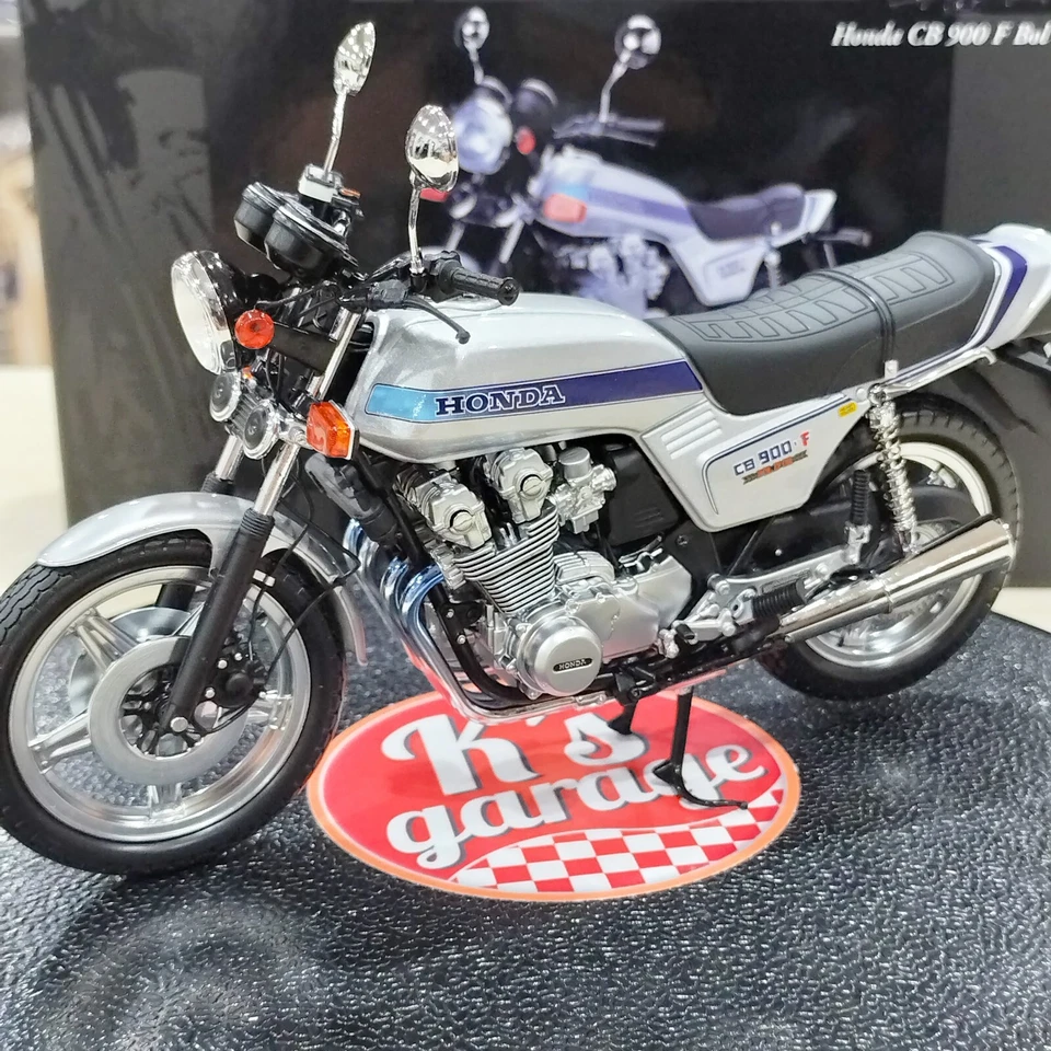 Minichamps 1/12 Honda CB 900 F BOL D'OR CB900F Silver 122161904 Classic Bike - Image 2 of 4