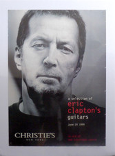 ERIC CLAPTON ~ 1999 Christie's Auction of Guitars for Crossroads Centre ~ POSTER