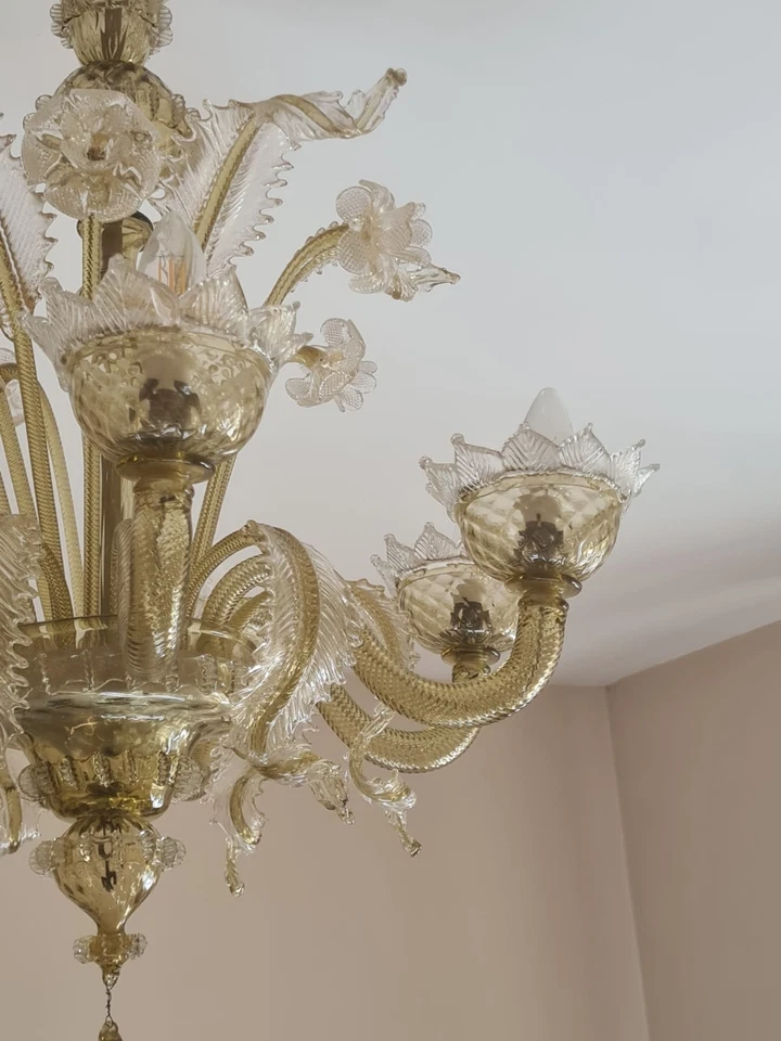 LAMPADARIO IN VETRO DI MURANO - Immagine 2 di 4