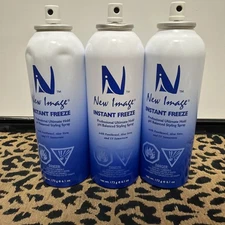 No Lids! 3 New Image INSTANT FREEZE Professional Ultimate Hold Spray 6.1oz Dents