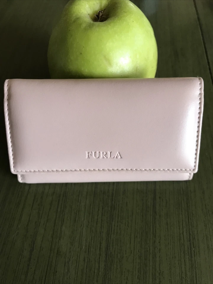 Porta 6 llaves de cuero rosa pálido Furla Foto 3 de 4