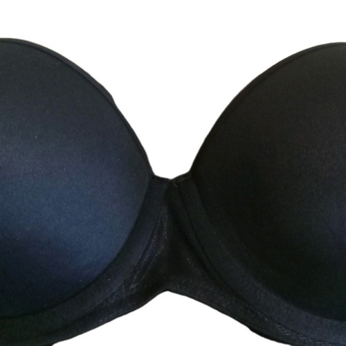 Auden Women's Lightly Lined Strapless Bra Black Size 34DD - Picture 2 of 5