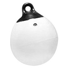 Taylor Made 1152 Tuff End 21" D White One Eye Round Inflatable Buoy