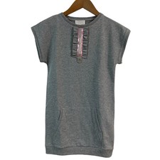 GUCCI sequined GG sweatshirt dress, kids' size 8, gray Kids USED