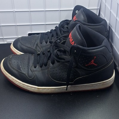 Jordan Air Jordan Access Black Gym Red Mid Top Sneaker AR3762-001 Men's