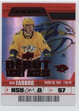 2019 Upper Deck Credentials Debut Ticket Access Red 82/99 Dante Fabbro #133 1dl2