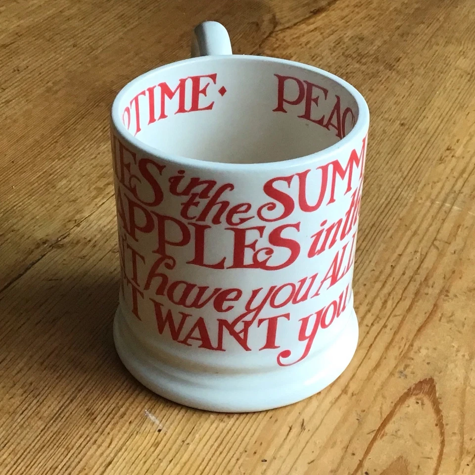 Emma Bridgewater Half Pint Mug Summertime Apples In The Fall New - Image 2 of 4