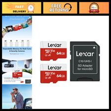 64GB Micro SD Card 2 Pack, microSDXC UHS-I Flash Memory for Cameras & Phones