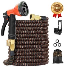25ft / 50ft / 75ft / 100ft - Expanding Water Hose Garden Hose Anti-Kink Upgraded