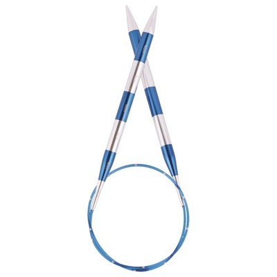KnitPro Smart Stix: Knitting Pins: Circular: Fixed: Blue: 60cm x 3.50mm