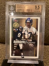 2001 Fleer Authority Drew Brees Authority Figure /1750 Graded BGS 9.5 Gem Mint
