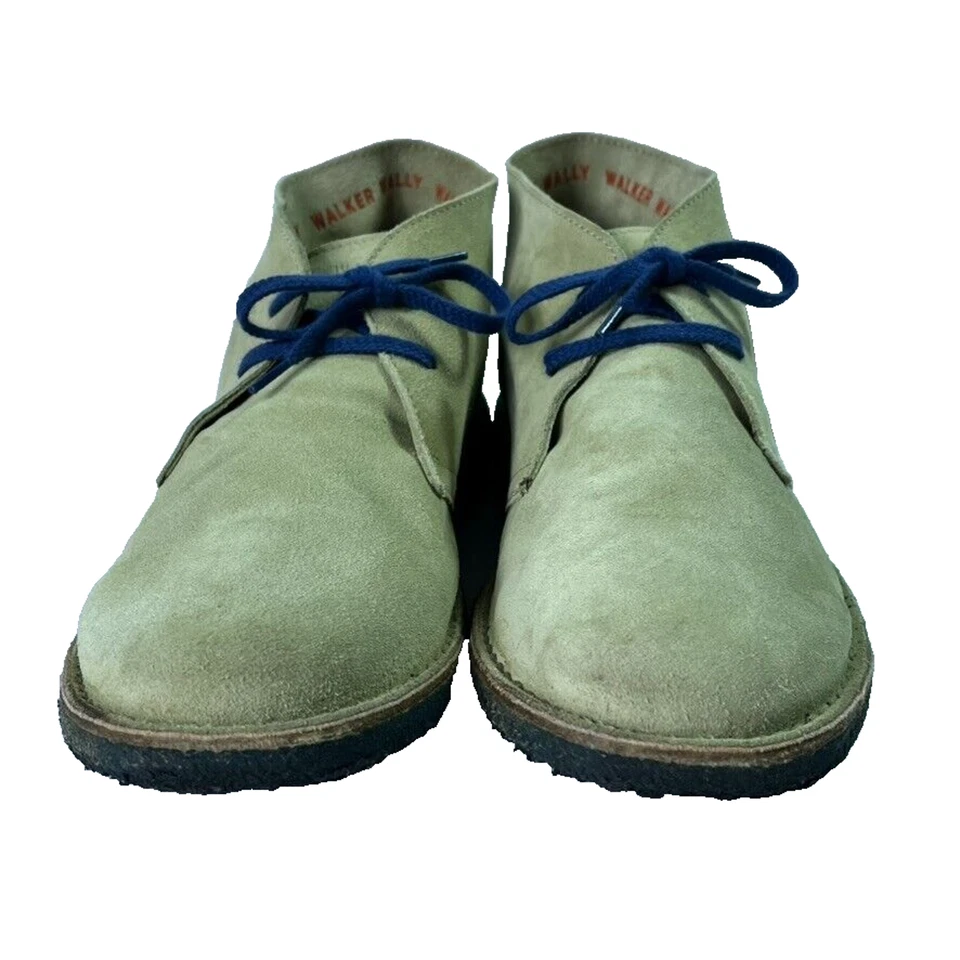 Wally Walker Chukka Boots Mens 12 Leather Suede Italy Made Lace Up Casual Formal - Image 3 of 4