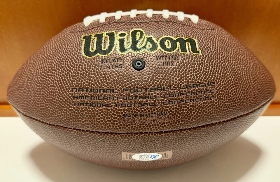 Josh Allen Buffalo Bills 亲笔签名 NFL 足球带 Coa MVP — 第 4/4 张图片