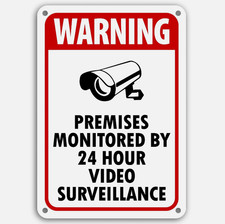 Surveillance Signs cctv Warning Signs 24 Hour Video Surveillance Sign 10 x 14