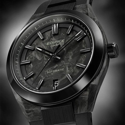 Casio Edifice EFK-100XPB-1AJF Armbanduhr Uhr Herren Schwarz Automatik Carbon ...