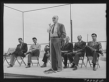 Photo:Speakers on Farm Bureau Day at the Imperial County Fair, California