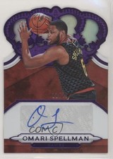 2018-19 Panini Crown Royale Rookie Purple 11/25 Omari Spellman #CR-OSP Auto 0c2