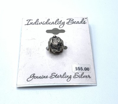 Individualität Perlen IBB 925 Sterling Silber EULE Plättchen Charm